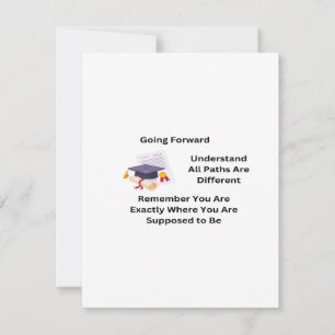 Cartes Pour Fêtes Annuelles Aller de l'avant pour une graduation