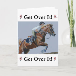 Cartes Pour Fêtes Annuelles Allez-Y ! Cheval Jumper