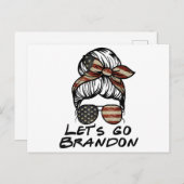 Cartes Pour Fêtes Annuelles Allons Brandon, allons Brandon (Devant / Derrière)