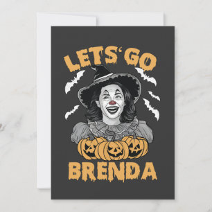 Cartes Pour Fêtes Annuelles Allons-y Brenda Halloween effrayant Kamala Harris 