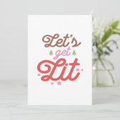 Cartes Pour Fêtes Annuelles Allumons les lumières, Noël (Debout devant)