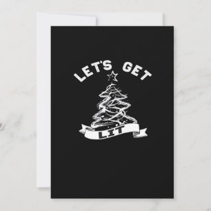 Cartes Pour Fêtes Annuelles Allumons-nous pour ce Noël Citation drôle d'humour