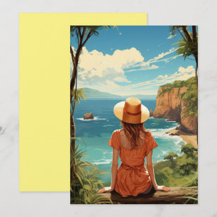 Cartes Pour Fêtes Annuelles Aloha Breeze, salutations de l'île tropicale