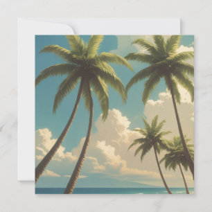 Cartes Pour Fêtes Annuelles Aloha Voyage Hawaïen De Style vintage De Hawaii