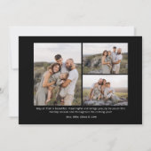 Cartes Pour Fêtes Annuelles Alors Très Joyeux Script Moderne Élégant Noël (Dos)