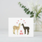 Cartes Pour Fêtes Annuelles Alpaca be mine Valentine (Debout devant)