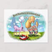 Cartes Pour Fêtes Annuelles ALPACA SWEATER par Jeff Willis Art (Devant)