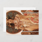 Cartes Pour Fêtes Annuelles Alphonse Mucha (Devant / Derrière)