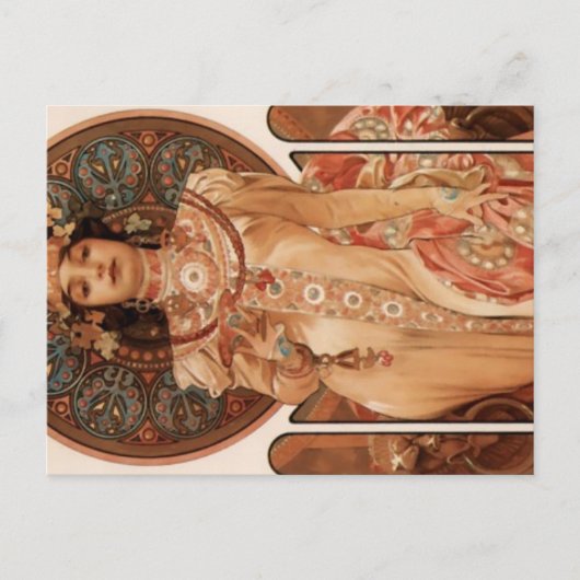 Cartes Pour Fêtes Annuelles Alphonse Mucha (Devant)