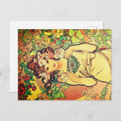 Cartes Pour Fêtes Annuelles Alphonse Mucha (Devant / Derrière)