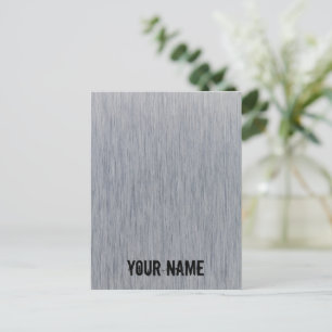 Cartes Pour Fêtes Annuelles Aluminium brushed metal structure