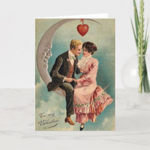 Cartes Pour Fêtes Annuelles Amants de la Saint-Valentin vintage