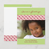 Cartes Pour Fêtes Annuelles Amaryllis Stars : La photo de Christma Postcard (Devant / Derrière)