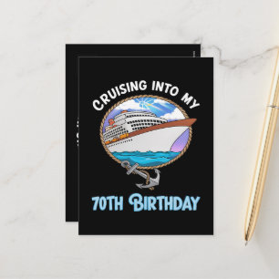 Cartes Pour Fêtes Annuelles Amateur de croisière naviguant vers mes 70 ans