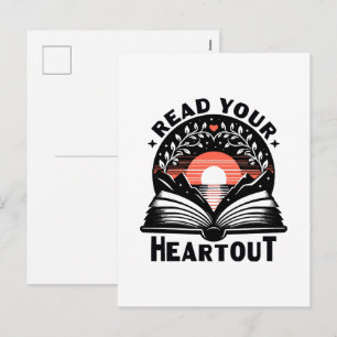 Cartes Pour Fêtes Annuelles Amateur de lecture Lisez à fond votre livre de ner