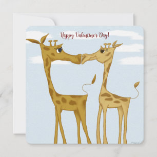 Cartes Pour Fêtes Annuelles Amateurs de girafe adorables