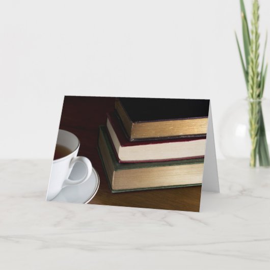 Cartes Pour Fêtes Annuelles Amateurs de livres (Devant)