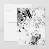 Cartes Pour Fêtes Annuelles Ambiance musicale 1 (Devant / Derrière)