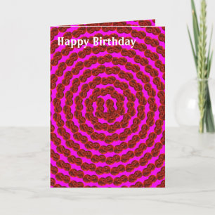 Cartes Pour Fêtes Annuelles Ambiance Rouge Et Rose Pour Les Boules De Pelouse 