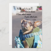 Cartes Pour Fêtes Annuelles Âme d'un chien - Chihuahua (Devant / Derrière)