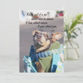 Cartes Pour Fêtes Annuelles Âme d'un chien - Chihuahua (Debout devant)