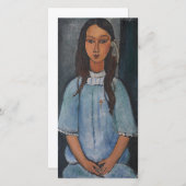 Cartes Pour Fêtes Annuelles Amedeo Modigliani - Alice 1918 (Devant / Derrière)