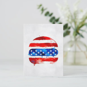 Cartes Pour Fêtes Annuelles America Burger (Peinture Blanche No. 2)