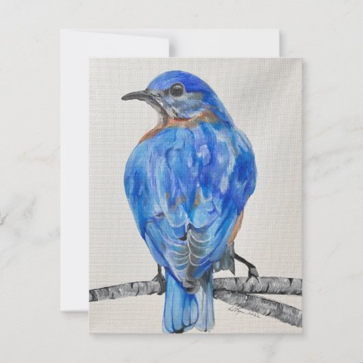Cartes Pour Fêtes Annuelles American Bluebird (Devant)