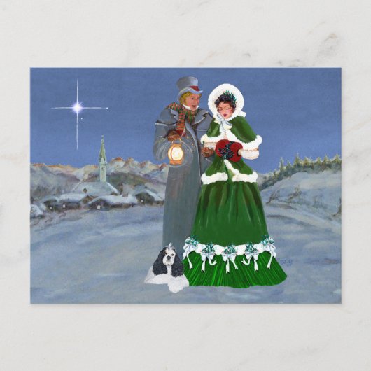 Cartes Pour Fêtes Annuelles American Cocker Spaniel Christmas (Devant)