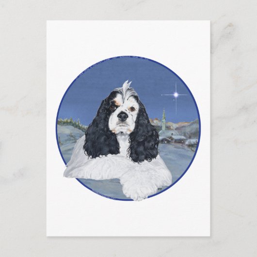 Cartes Pour Fêtes Annuelles American Cocker Spaniel Christmas (Devant)