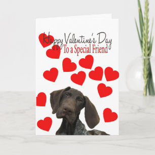 Cartes Pour Fêtes Annuelles Ami spécial Glossy Grizzly Valentine Puppy Love