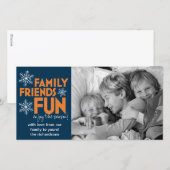 Cartes Pour Fêtes Annuelles Amis (Devant / Derrière)