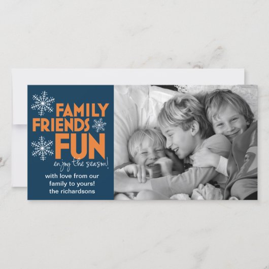 Cartes Pour Fêtes Annuelles Amis (Devant)