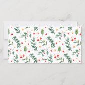 Cartes Pour Fêtes Annuelles Amis de la forêt | Blanc | Photo (Dos)