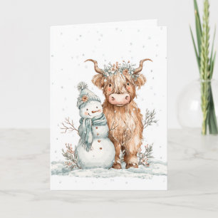 Cartes Pour Fêtes Annuelles Amis de Noël des Highlands