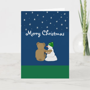 Cartes Pour Fêtes Annuelles Amis d'hiver