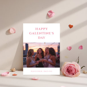 Cartes Pour Fêtes Annuelles Amis roses pour toujours Fille Galentines