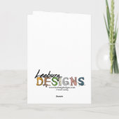 Cartes Pour Fêtes Annuelles Amis uniques (Dos)