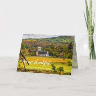Cartes Pour Fêtes Annuelles Amitié de Thanksgiving Thankful Fall Automne