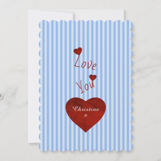 Cartes Pour Fêtes Annuelles Amour (Devant)