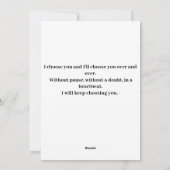 Cartes Pour Fêtes Annuelles amour (Dos)