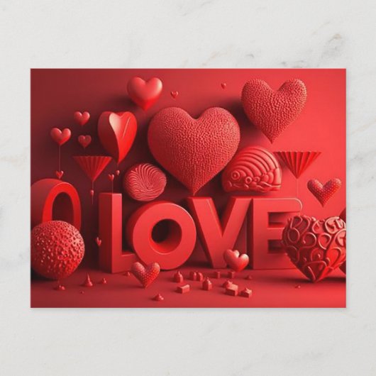 CARTES POUR FÊTES ANNUELLES AMOUR (Devant)