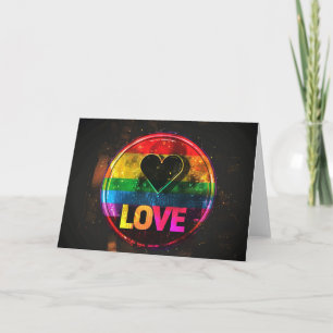 Cartes Pour Fêtes Annuelles Amour Arc-en-ciel Saint-Valentin Art Numérique