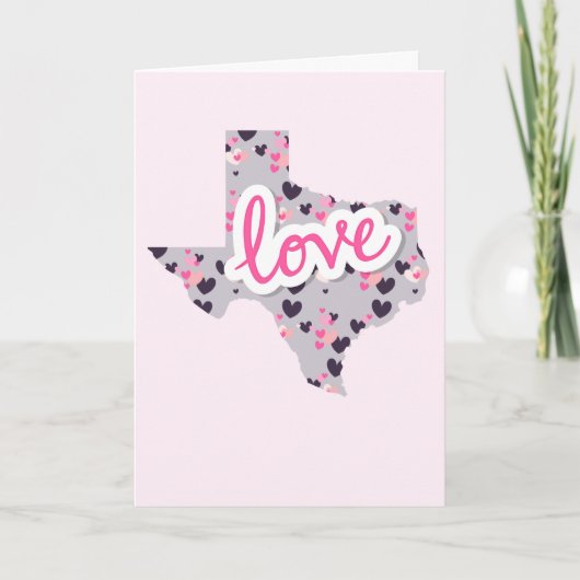 Cartes Pour Fêtes Annuelles Amour au Texas - Saint Valentin (Devant)