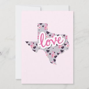 Cartes Pour Fêtes Annuelles Amour au Texas - Saint Valentin
