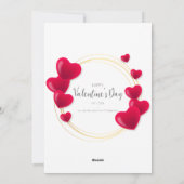 Cartes Pour Fêtes Annuelles amour bricolage (Dos)