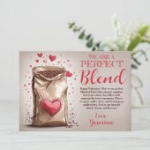 Cartes Pour Fêtes Annuelles Amour Brûlé : Mélange Parfait 4 Saint-Valentin Pho (Debout devant)