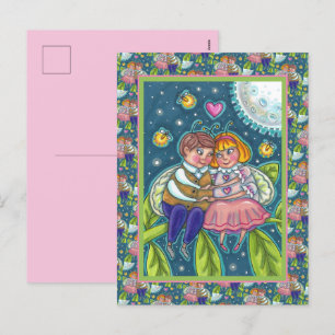 CARTES POUR FÊTES ANNUELLES AMOUR BUGS, FLIX & PLEINE LUNE, CUTE VALENTINE
