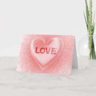 Cartes Pour Fêtes Annuelles amour : coeur grunge :