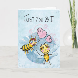 Cartes Pour Fêtes Annuelles Amour d'abeille